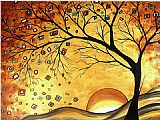 Megan Aroon Duncanson Dreaming in Gold painting